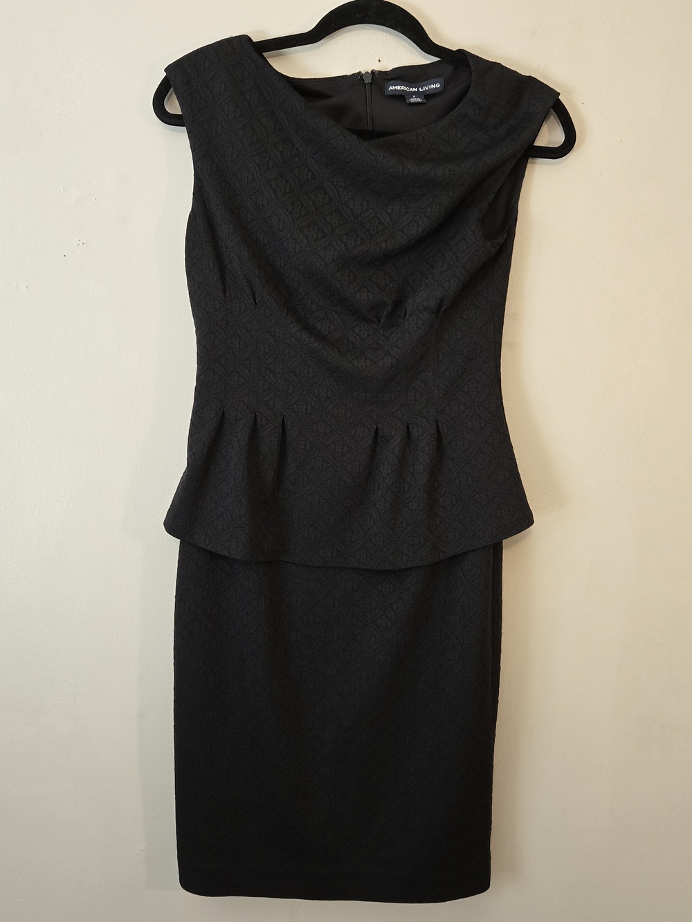American Living Black Peplum Dress